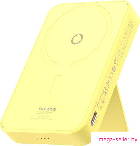 Внешний аккумулятор Baseus MagPro Magnetic Bracket Wireless Fast-Charging Power Bank 20W 5000mAh (желтый, китайская версия)