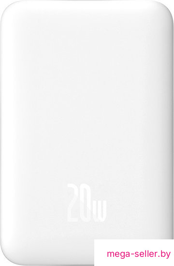 Внешний аккумулятор Baseus Magnetic Mini Air Wireless Fast Charge Power Bank 20W 6000mAh (белый)