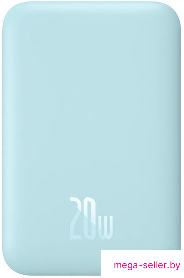 Внешний аккумулятор Baseus Magnetic Wireless PPCX020003 6000mAh (голубой)