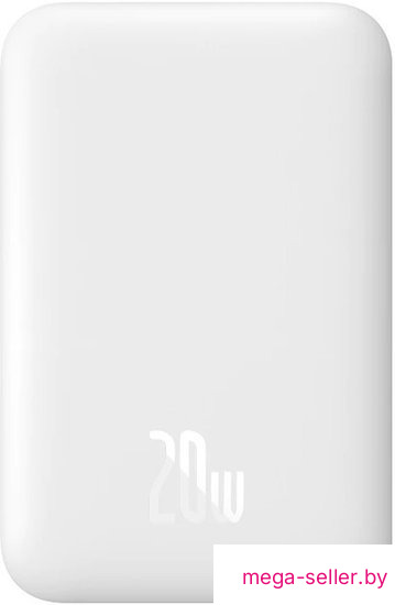 Внешний аккумулятор Baseus Magnetic Wireless PPCX020002 6000mAh (белый)