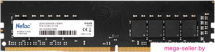 Оперативная память Netac Basic 16GB DDR4 PC4-21300 NTBSD4P26SP-16