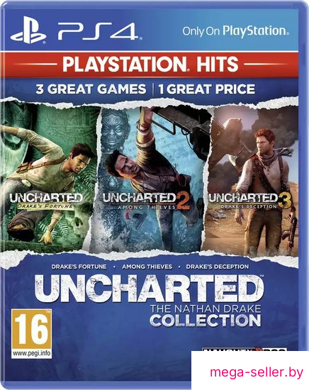 Uncharted: Натан Дрейк. Kоллекция (без русской озвучки, английские субтитры) для PlayStation 4