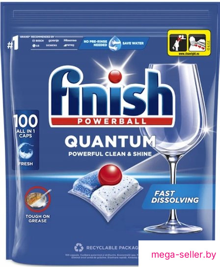 Капсулы для посудомоечной машины Finish Powerball Quantum 5999109581501 (100 шт)