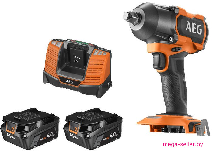Гайковерт AEG Powertools BSS18MTF12BL-402C 4935479664 (с 2-мя АКБ, кейс)