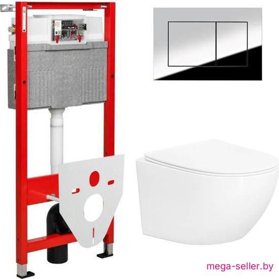 Унитаз подвесной Lauter Sulzdorf + TECE Kit 9400412 (белый с микролифтом)