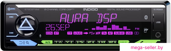 USB-магнитола Aura Indigo-879DSP MkII Hi-Power