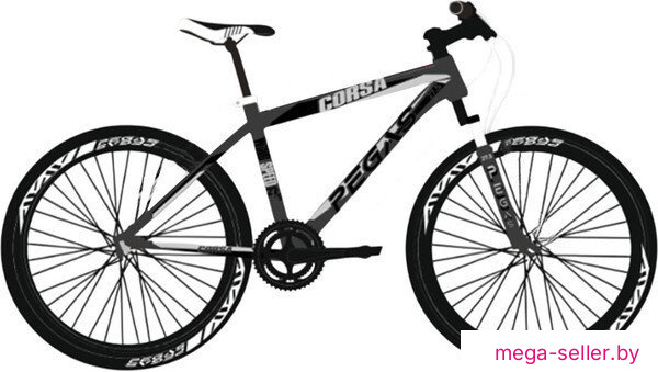 Велосипед Pegas Corsa 29 р.19 (черный/белый, разобранный)