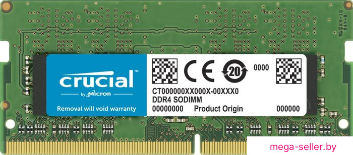 Оперативная память Crucial 32GB DDR4 SODIMM PC4-25600 CT32G4SFD832A
