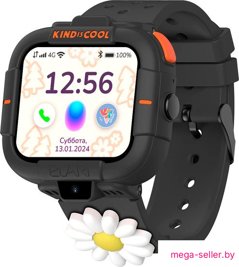 Детские умные часы Elari KidPhone MB (черный)