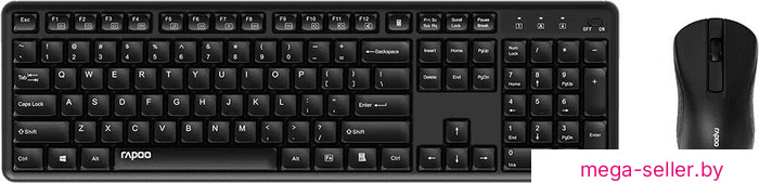 Офисный набор Rapoo X2100 (черный)