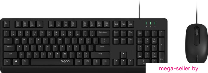 Офисный набор Rapoo NX1500 (черный)