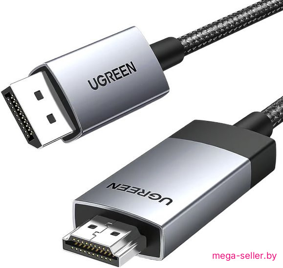 Кабель Ugreen DP119 15773 DisplayPort - HDMI (1 м, черный)