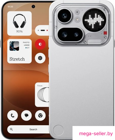 Телефон Nothing Phone (4a) Pro 12GB/256GB (серебристый)