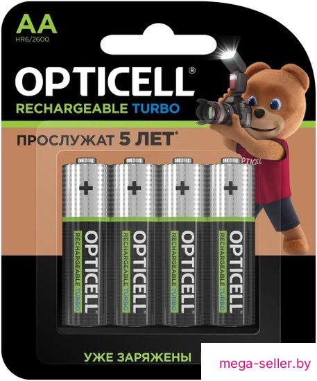 Аккумулятор Opticell Turbo Rechargeable AA (4 шт)
