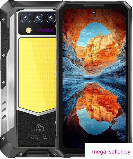 Телефон Oukitel WP100 Titan 16GB/512GB (черный/серебристый)