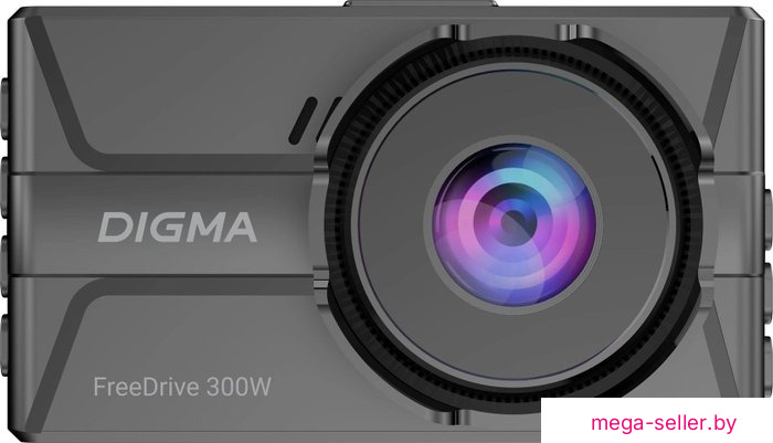 Видеорегистратор для авто Digma FreeDrive 300W FD300W (черный)