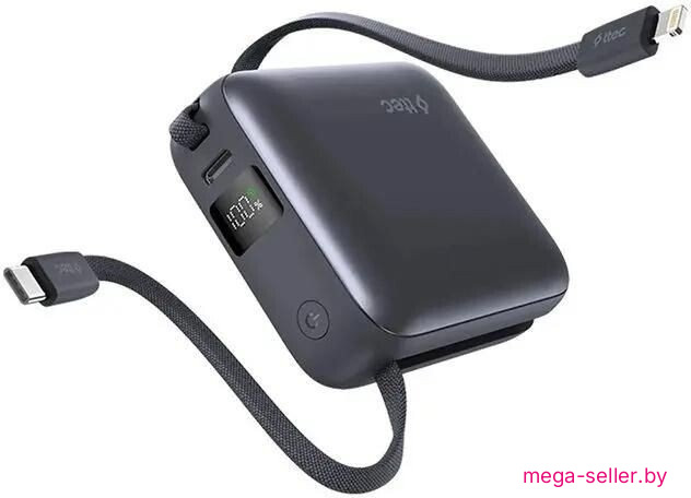 Внешний аккумулятор ttec ReCharger Mini LCD 10000mAh 20W (серый) 2BB231GR