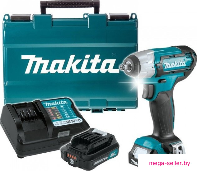 Гайковерт Makita TW140DWAE (с 2-мя АКБ)