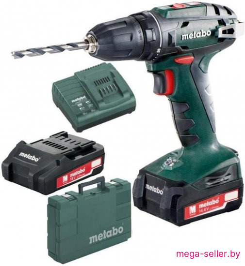 Дрель-шуруповерт Metabo BS 14.4 602206550 (с 2-мя АКБ, кейс)