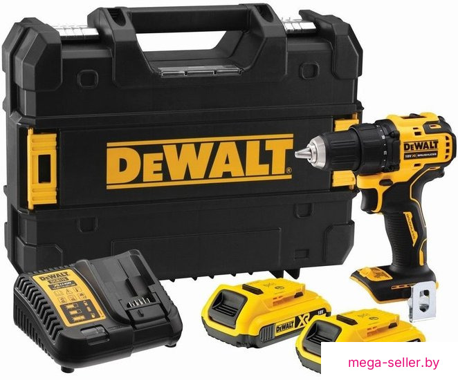 Дрель-шуруповерт DeWalt DCD708D2T-QW (с 2-мя АКБ, кейс)