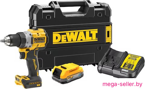 Дрель-шуруповерт DeWalt DCD800E1T (с 1-им АКБ 1.7 Ач, кейс)