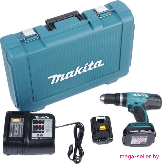 Дрель-шуруповерт Makita DDF453SYE (с 2-мя АКБ, кейс)