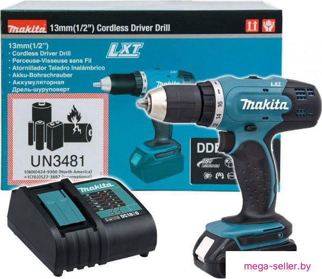 Дрель-шуруповерт Makita DDF453SYX5 (с 1-им АКБ)