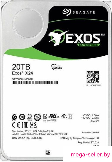 Жесткий диск Seagate Exos X24 20TB ST20000NM007H