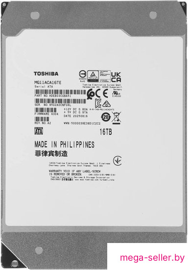 Жесткий диск Toshiba MG11 16TB MG11ACA16TE