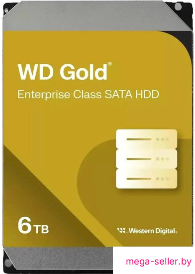 Жесткий диск WD Gold 6TB WD6004FRYZ