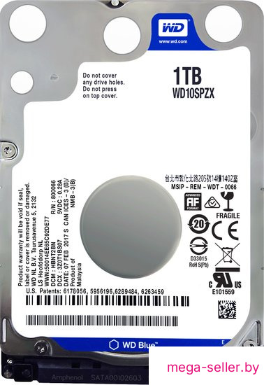Жесткий диск WD Blue 1TB [WD10SPZX]