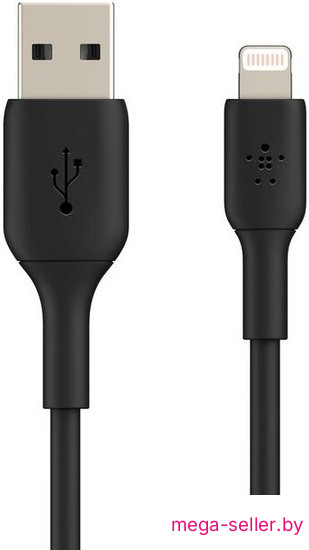 Кабель Belkin CAA001bt1MBK USB Type-A - Lightning (1 м, черный)