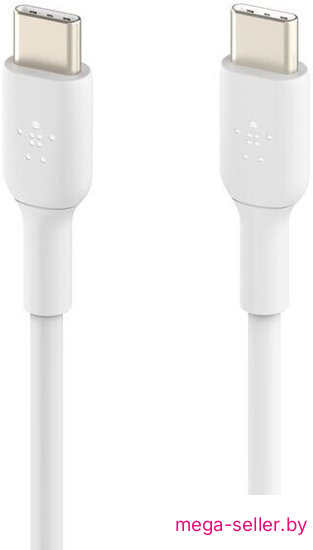 Кабель Belkin CAB003BT1MWH2PK USB Type-C - USB Type-C (1 м, 2 шт, белый)