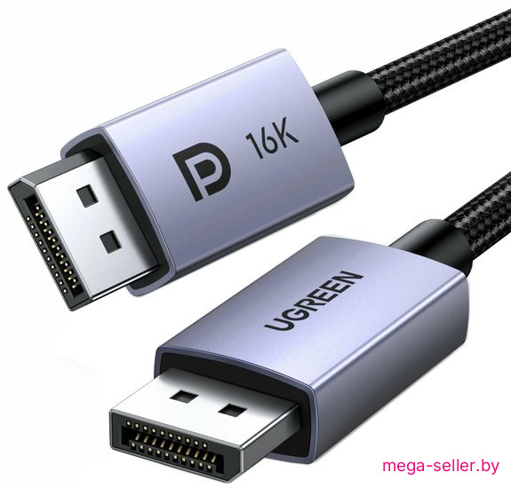 Кабель Ugreen DP118 DisplayPort - DisplayPort 15383 (1 м, серый)