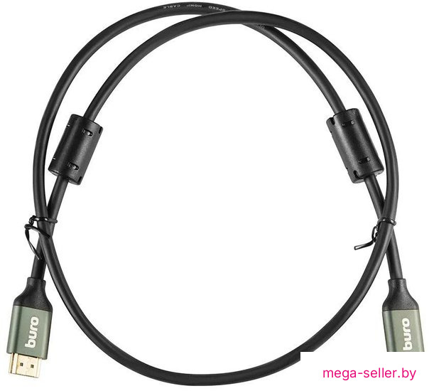 Кабель Buro BHP-HDMI-2.1-1G (1 м, черный)