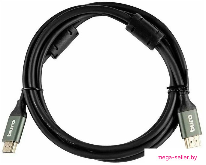 Кабель Buro BHP-HDMI-2.1-2G (2 м, черный)