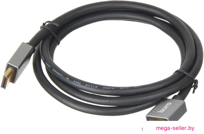 Кабель Buro BHP-DPP-1.4-1.5G (1.5 м, черный)