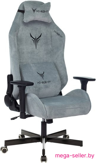 Игровое (геймерское) кресло Knight N1 Fabric Light-28 (серо-голубой)