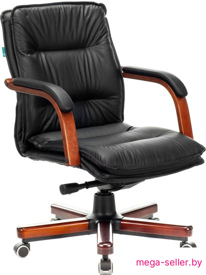 Офисное кресло Бюрократ T-9927WALNUT-LOW (черный)