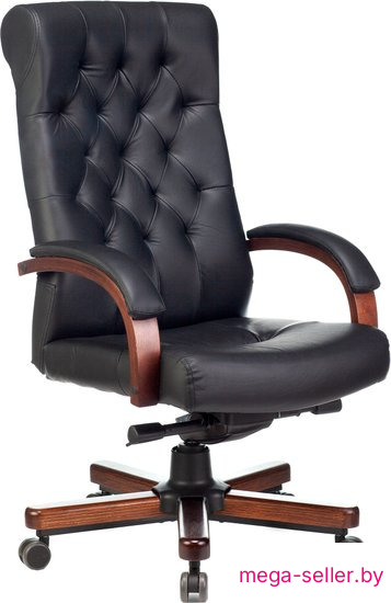 Офисное кресло Бюрократ T-9928WALNUT (черный)