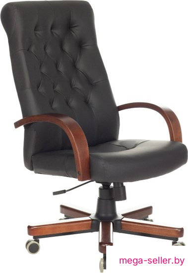 Офисное кресло Бюрократ T-9928WALNUT/ECO (черный)