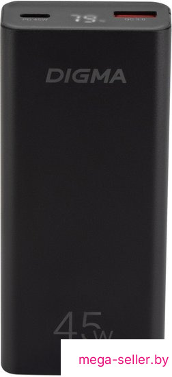 Внешний аккумулятор Digma DGPF10E 10000mAh (черный)