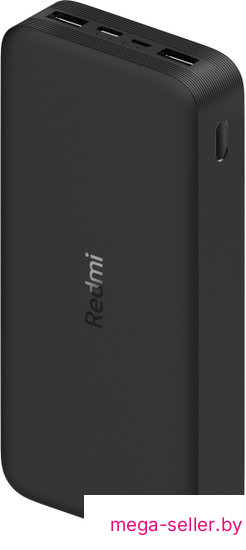 Внешний аккумулятор Xiaomi Redmi Power Bank 20000mAh (черный, международная версия)