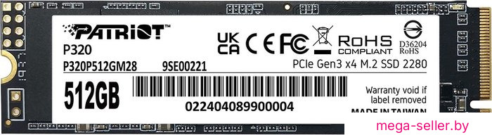 SSD Patriot P320 512GB P320P512GM28