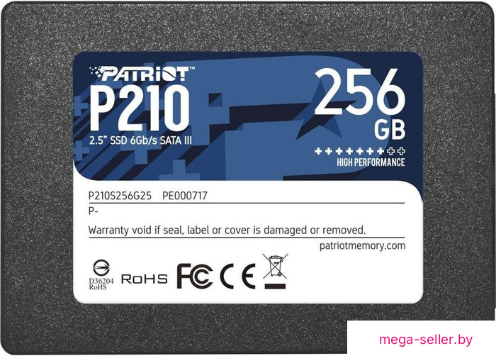 SSD Patriot P210 256GB P210S256G25