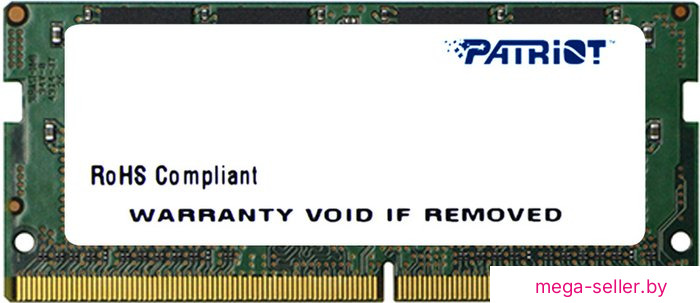 Оперативная память Patriot Signature Line 4GB DDR3 SODIMM PC3-12800 [PSD34G160081S]