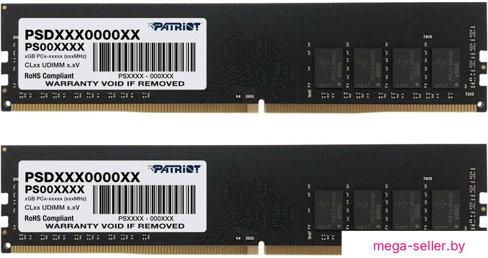 Оперативная память Patriot Signature Line 2x16GB DDR4 PC4-25600 PSD432G3200K