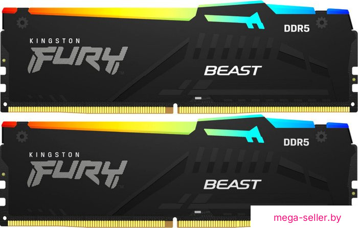 Оперативная память Kingston FURY Beast RGB 2x16ГБ DDR5 5600 МГц KF556C36BBEAK2-32