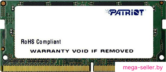 Оперативная память Patriot Signature Line 8GB DDR4 SODIMM PC4-21300 PSD48G266681S