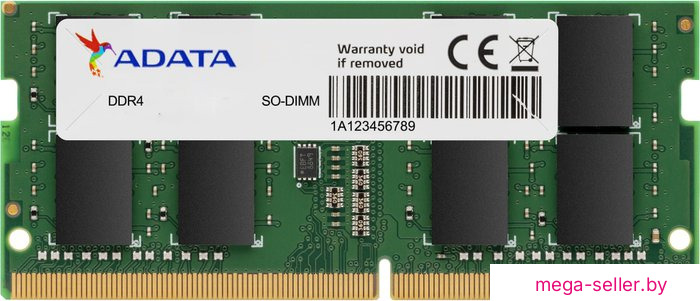 Оперативная память ADATA Premier 8ГБ DDR4 SODIMM 3200 МГц AD4S32008G22-SGN